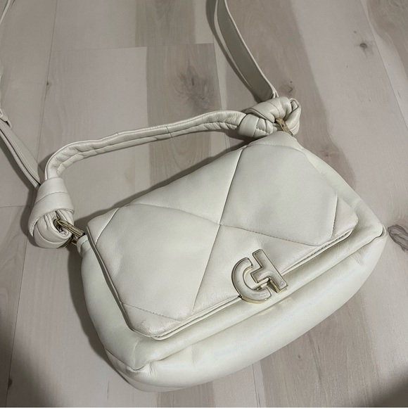 Cole Haan Quilted Shoulder Bag in Ivory - Picture 2 of 6